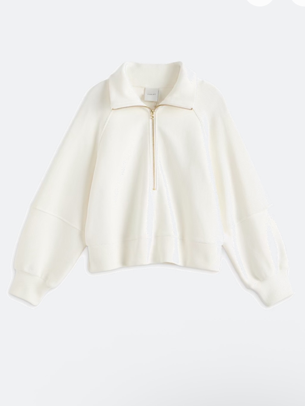 Varley Milano Ribbed Half Zip Sweatshirt